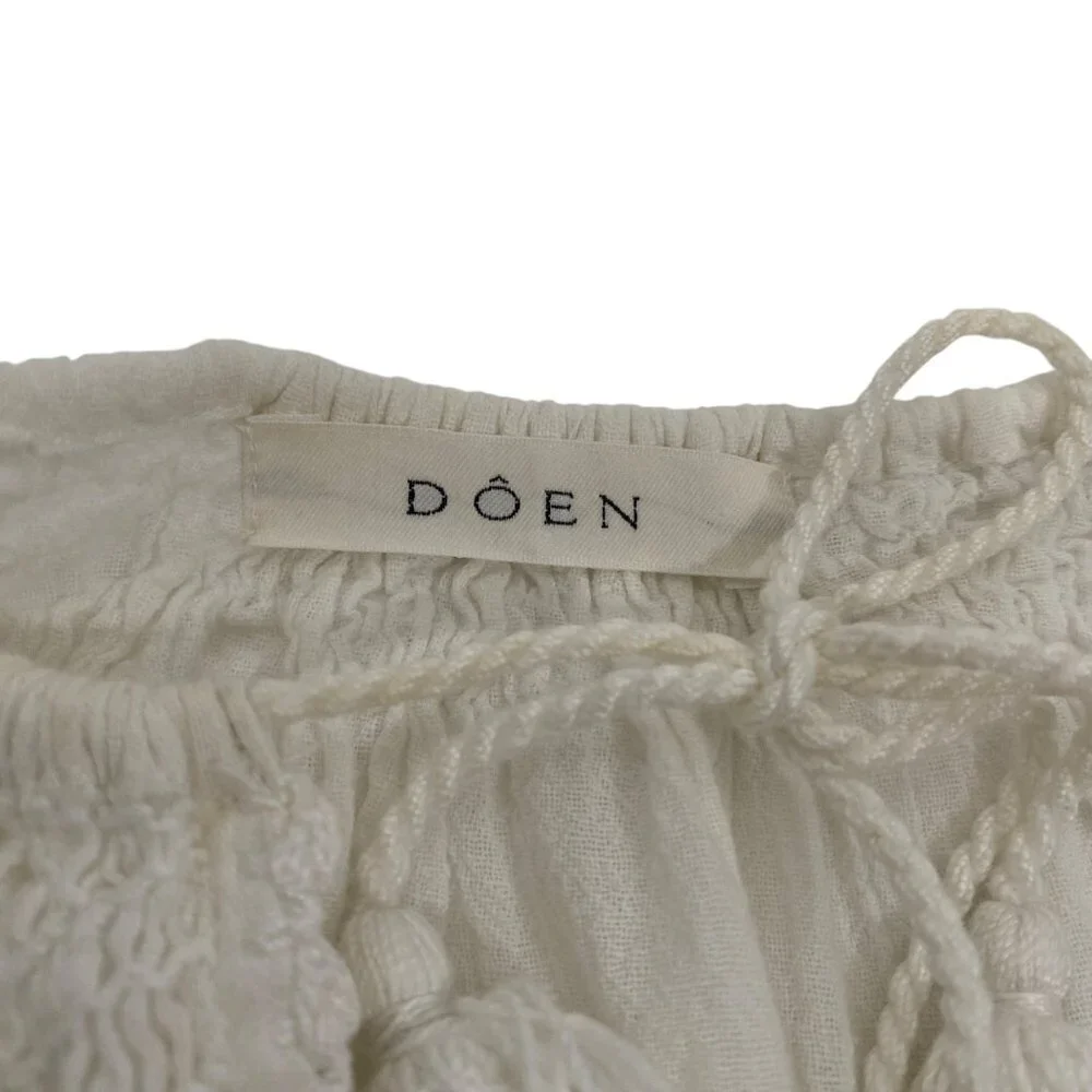 Doen Cream Blouse with Tassels - Picture 8 of 12
